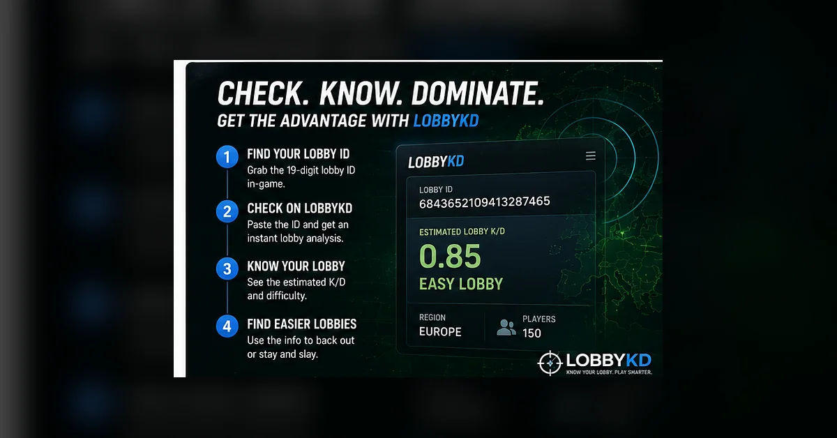 Comment utiliser LobbyKD pour vérifier les identifiants des lobbys Warzone et trouver des lobbys plus faciles